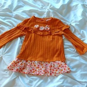 Toddler Girl Burnt Orange Top